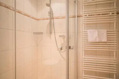 Ein Badezimmer in der Unterkunft 