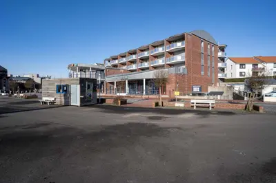 Das Gebäude in dem sich die Ferienwohnung befindet