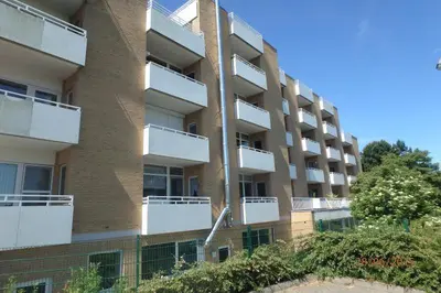 Das Gebäude in dem sich die Ferienwohnung befindet
