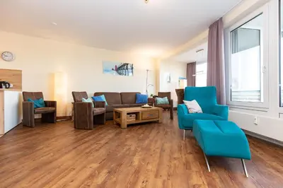 Ein Sitzbereich in der Unterkunft Kurpark-Residenz 118