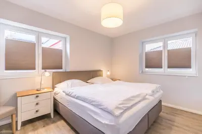 Ein Bett oder Betten in einem Zimmer der Unterkunft 