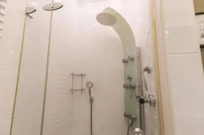 Ein Badezimmer in der Unterkunft 