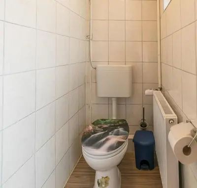 Ein Badezimmer in der Unterkunft 