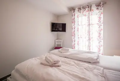 Ein Bett oder Betten in einem Zimmer der Unterkunft 
