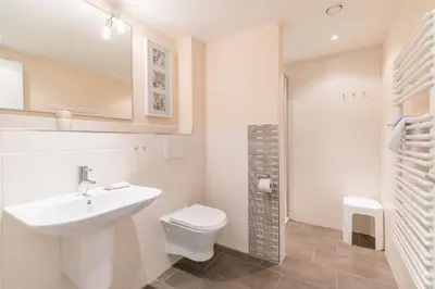 Ein Badezimmer in der Unterkunft 