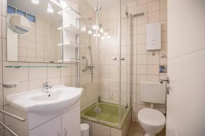 Ein Badezimmer in der Unterkunft 
