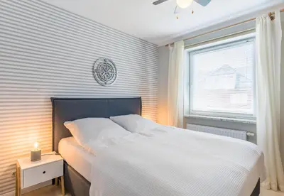 Ein Bett oder Betten in einem Zimmer der Unterkunft 