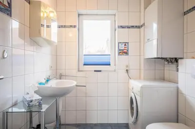 Ein Badezimmer in der Unterkunft Domizil am Hafen Domizil am Hafen, Whg Carlotta