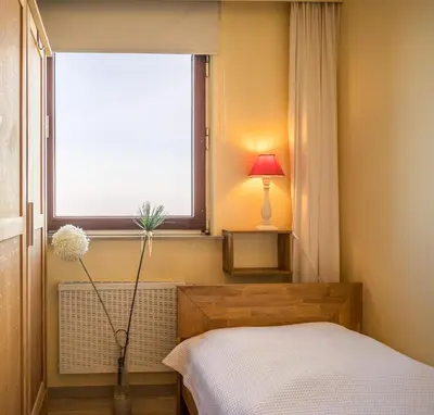 Ein Bett oder Betten in einem Zimmer der Unterkunft 