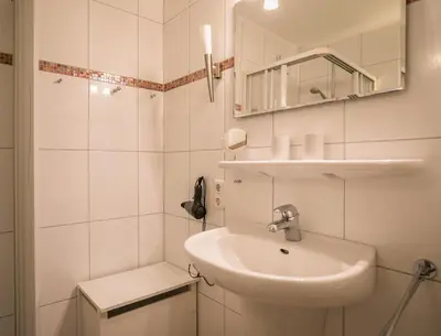 Ein Badezimmer in der Unterkunft 