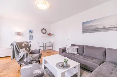 Ein Sitzbereich in der Unterkunft Haus im Törn Haus im Törn, Whg 2