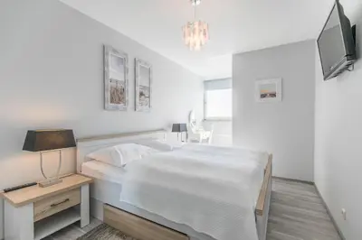 Ein Bett oder Betten in einem Zimmer der Unterkunft 