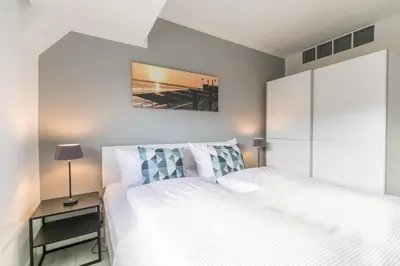 Ein Bett oder Betten in einem Zimmer der Unterkunft 