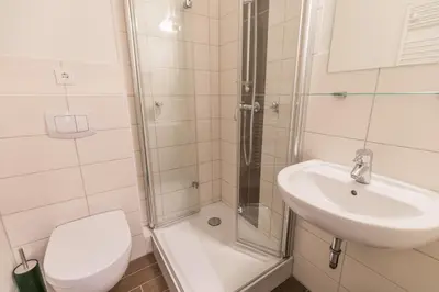 Ein Badezimmer in der Unterkunft 