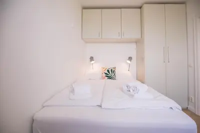 Ein Bett oder Betten in einem Zimmer der Unterkunft 