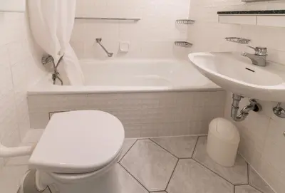 Ein Badezimmer in der Unterkunft 