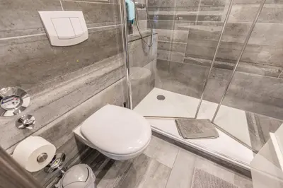 Ein Badezimmer in der Unterkunft 