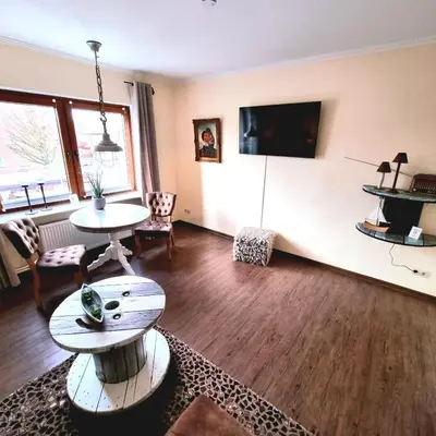 TV/Unterhaltungsangebot in der Unterkunft Haus Kaiser Appartement 3 Deichlust