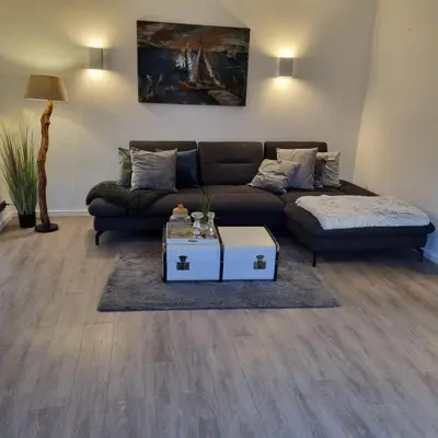 Ein Sitzbereich in der Unterkunft Haus Kaiser Appartement 16 Großer Deichtraum