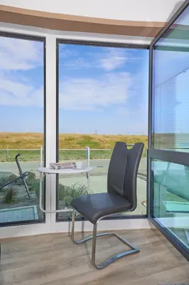 Ein Balkon oder eine Terrasse in der Unterkunft Nordseestern