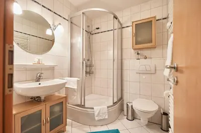 Ein Badezimmer in der Unterkunft Duhner Brise - 10