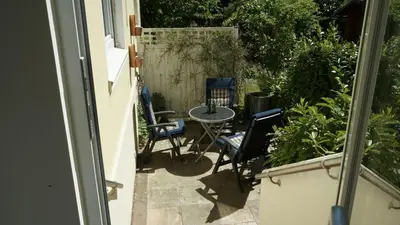 Ein Balkon oder eine Terrasse in der Unterkunft Strandhus Cuxi - 3