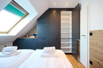 Ein Bett oder Betten in einem Zimmer der Unterkunft Haus Oasis - 18