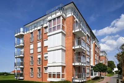 Das Gebäude in dem sich die Ferienwohnung befindet