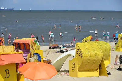 Ein Strand an oder in der Nähe der Ferienwohnung