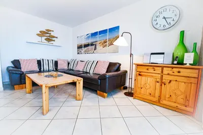 Ein Sitzbereich in der Unterkunft Haus Horizont H513