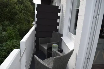 Ein Balkon oder eine Terrasse in der Unterkunft Schönes Apartment (Nr. 9) über 2 Etagen