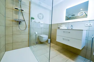 Ein Badezimmer in der Unterkunft Haus Nordseebrandung NC24