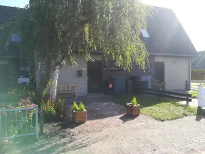 Ein Garten an der Unterkunft Ferienhaus Kleine Robbe