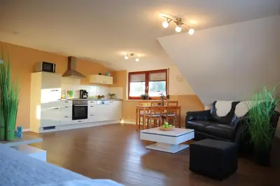 Küche/Küchenzeile in der Unterkunft Ferienwohnung Neuwerk