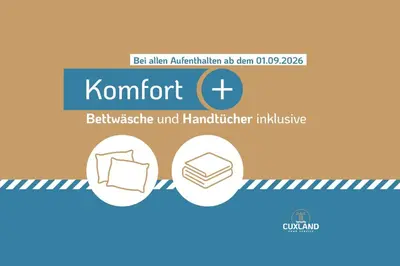Ein Zertifikat, Auszeichnung, Logo oder anderes Dokument, das in der Unterkunft Heimathafen Whg 8 Am Ahoi Bad ausgestellt ist
