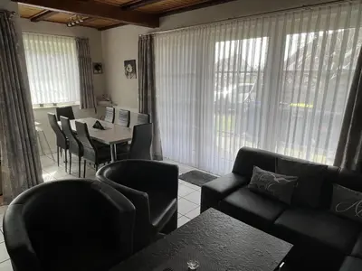 Ein Sitzbereich in der Unterkunft Ferienhaus Hochreuther