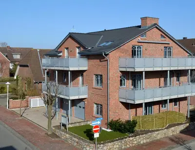 Das Gebäude in dem sich die Ferienwohnung befindet