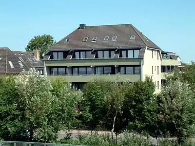 Das Gebäude in dem sich die Ferienwohnung befindet