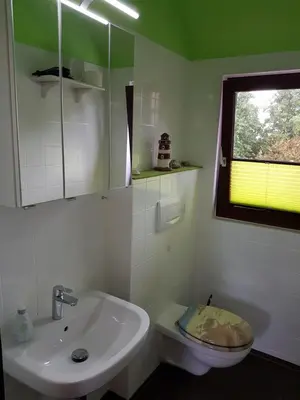 Ein Badezimmer in der Unterkunft Kleine Nixe Dünenblick