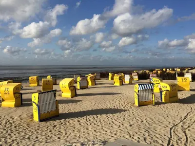 Ein allgemeiner Meerblick oder ein Meerblick von des Ferienhauses aus