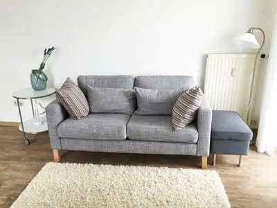 Ein Sitzbereich in der Unterkunft Nordseedüne, Ferienwohnung 5