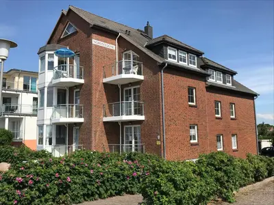 Das Gebäude in dem sich die Ferienwohnung befindet