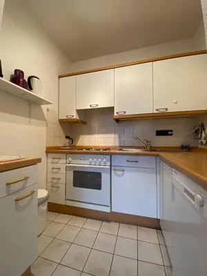 Küche/Küchenzeile in der Unterkunft Meeresbrandung, Ferienwohnung 29