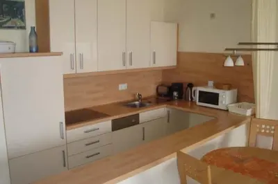 Küche/Küchenzeile in der Unterkunft Nautilus, Ferienwohnung 23