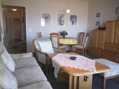 Ein Sitzbereich in der Unterkunft Nautilus, Ferienwohnung 15
