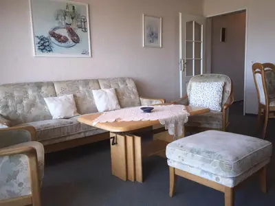 Ein Sitzbereich in der Unterkunft Nautilus, Ferienwohnung 15