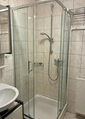 Ein Badezimmer in der Unterkunft Wattnett
