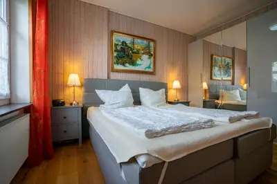 Ein Bett oder Betten in einem Zimmer der Unterkunft Piratennest