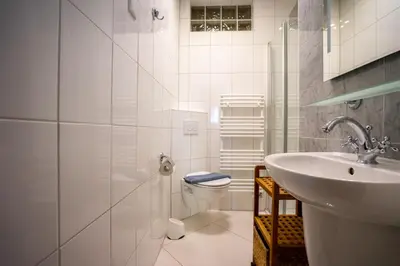 Ein Badezimmer in der Unterkunft Piratennest