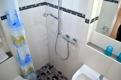 Ein Badezimmer in der Unterkunft Hus Willem Wohnung II 10